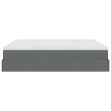 Struttura Letto Pouf con Materassi 200x200 cm in Tessuto