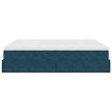 Struttura Letto Pouf con Materassi 200x200 cm Velluto
