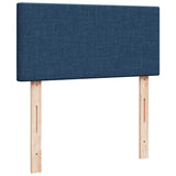 Struttura Letto Pouf con Materasso Blu 80x200 cm in Tessuto