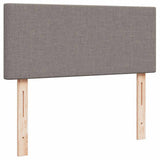 Struttura Letto Pouf con Materasso Tortora 120x190 cm Tessuto