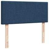 Struttura Letto Pouf con Materasso Blu 120x190 cm in Tessuto