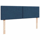 Struttura Letto Pouf con Materasso Blu 140x200cm in Tessuto