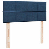Pouf Letto con Materasso Blu 120x200 cm in Tessuto