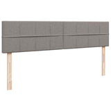 Struttura Letto Pouf con Materasso Tortora 160x200cm in Tessuto