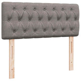 Struttura Letto Pouf con Materasso Tortora 120x200cm in Tessuto