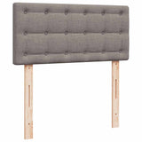 Struttura Letto Pouf con Materasso Tortora 80x200 cm in Tessuto