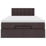 Struttura Letto Pouf con Materasso 80x200 cm in Tessuto