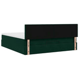 Struttura Letto Pouf con Materasso 160x200 cm in Velluto