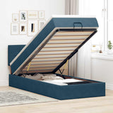 Struttura Letto Pouf con Materasso 80x200 cm Velluto