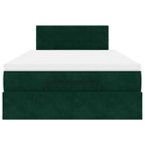 Struttura Letto Pouf con Materasso 120x200 cm Velluto