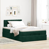 Struttura Letto Pouf con Materasso 120x200 cm Velluto