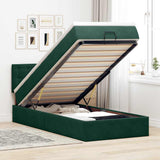 Struttura Letto Pouf con Materasso 80x200 cm Velluto