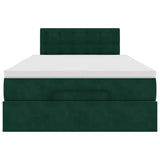 Struttura Letto Pouf con Materasso 120x200 cm Velluto