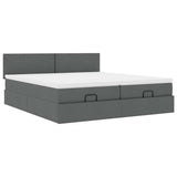 Struttura Letto Pouf con Materassi 160x200 cm in Tessuto