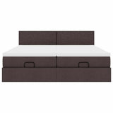 Struttura Letto Pouf con Materassi 160x200 cm in Tessuto