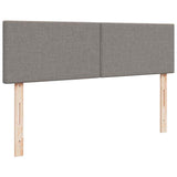 Struttura Letto Pouf con Materassi Tortora 160x200cm in Tessuto