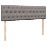 Struttura Letto Pouf con Materassi Tortora 160x200cm in Tessuto