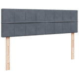 Struttura Letto Pouf con Materassi 160x200 cm in Velluto