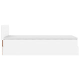 Struttura Letto Pouf con Materasso 90x190 cm Similpelle