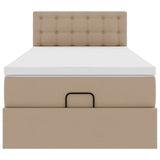 Struttura Letto Pouf con Materasso 90x190 cm Similpelle