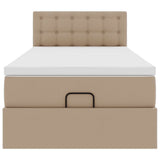 Struttura Letto Pouf con Materasso 90x200 cm Similpelle
