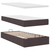 Struttura Letto Pouf con Materasso 80x200 cm in Tessuto