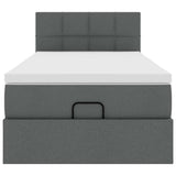 Struttura Letto Pouf con Materasso 90x190 cm in Tessuto