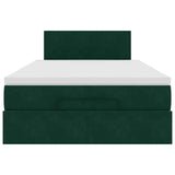 Struttura Letto Pouf con Materasso 120x200 cm Velluto