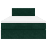 Struttura Letto Pouf con Materasso 120x200 cm Velluto