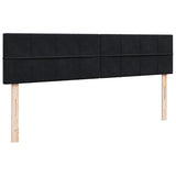 Struttura Letto Pouf con Materasso Nero 180x200 cm in Velluto
