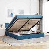 Struttura Letto Pouf con Materasso 180x200 cm in Velluto