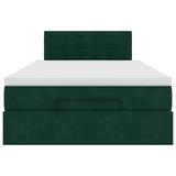 Struttura Letto Pouf con Materasso 120x200 cm Velluto