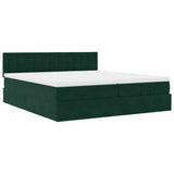 Struttura Letto Pouf con Materassi 160x200 cm Velluto