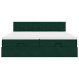 Struttura Letto Pouf con Materassi 160x200 cm Velluto