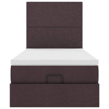 Struttura Letto Pouf con Materasso 80x200 cm in Tessuto
