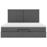 Struttura Letto Pouf con Materasso 160x200 cm in Tessuto