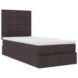 Struttura Letto Pouf con Materasso 80x200 cm in Tessuto