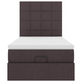 Struttura Letto Pouf con Materasso 80x200 cm in Tessuto