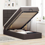 Struttura Letto Pouf con Materasso 80x200 cm in Tessuto