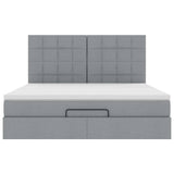 Struttura Letto Pouf con Materasso 160x200 cm in Tessuto