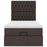 Struttura Letto Pouf con Materasso 80x200 cm in Tessuto
