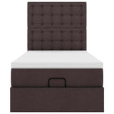 Struttura Letto Pouf con Materasso 80x200 cm in Tessuto
