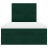 Struttura Letto Pouf con Materassi 120x190 cm Velluto