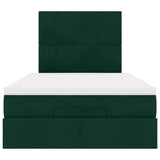 Struttura Letto Pouf con Materassi 120x200 cm Velluto