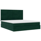 Struttura Letto Pouf con Materassi 180x200 cm Velluto
