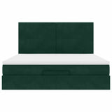 Struttura Letto Pouf con Materassi 180x200 cm Velluto
