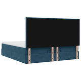 Struttura Letto Pouf con Materassi 200x200 cm Velluto