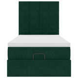 Struttura Letto Pouf con Materassi 90x200 cm in Velluto