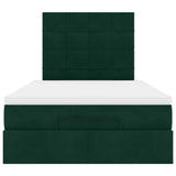 Struttura Letto Pouf con Materassi 120x190 cm Velluto