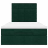 Struttura Letto Pouf con Materassi 120x200 cm Velluto